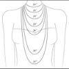 drawing of necklace lengths