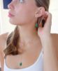 malachite earring set