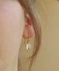 herkimer earrings on model2