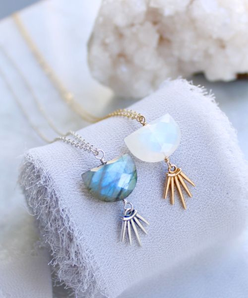 moonstone spike necklace5