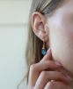 labradorite hexagon earrings